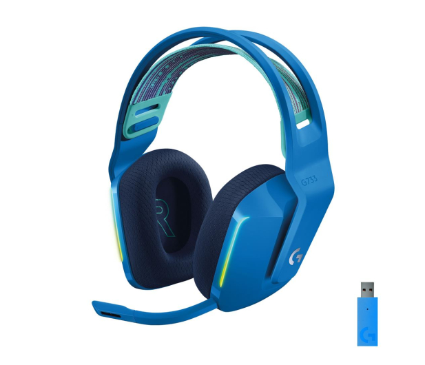LOGITECH SG733 LIGHTSPEED Wireless RGB Headset BLUE Niebieski - 594939 - zdjęcie
